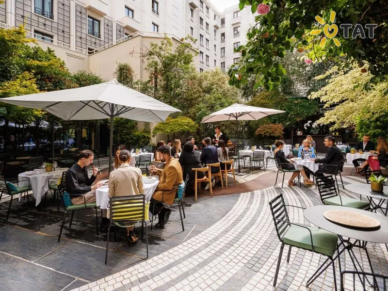 Фото отеля Novotel Paris Les Halles 4* Paryžius Prancūzija barai ir restoranai