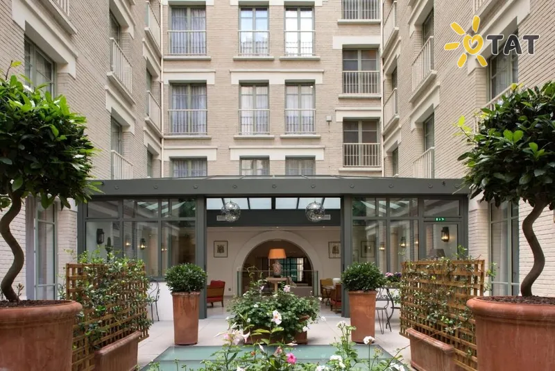Фото отеля Le Littre Hotel 4* Paryžius Prancūzija išorė ir baseinai