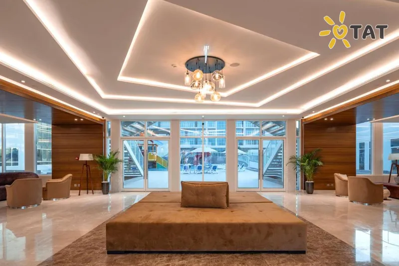 Фото отеля Radisson Resort Ras Al Khaimah Marjan Island 4* Рас Аль-Хайма ОАЭ лобби и интерьер