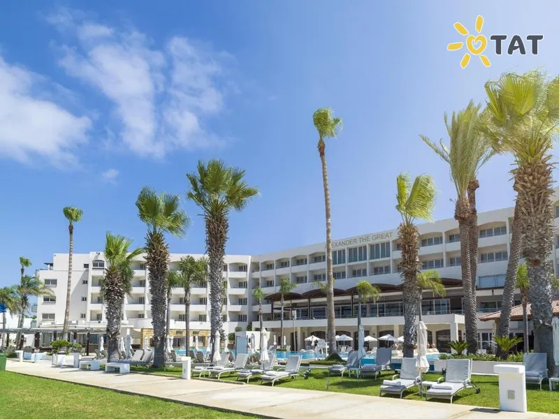 Фото отеля Alexander the Great Beach Hotel 4* Patosas Kipras išorė ir baseinai