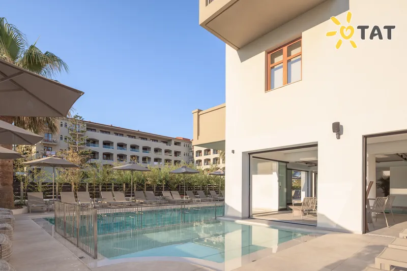 Фото отеля Theartemis Palace 4* Kreta – Retimnas Graikija išorė ir baseinai
