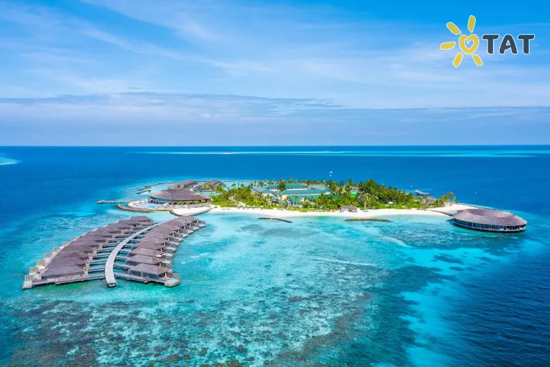 Фото отеля Kagi Maldives Spa Island 5* Šiaurės Malės atolas Maldyvai išorė ir baseinai
