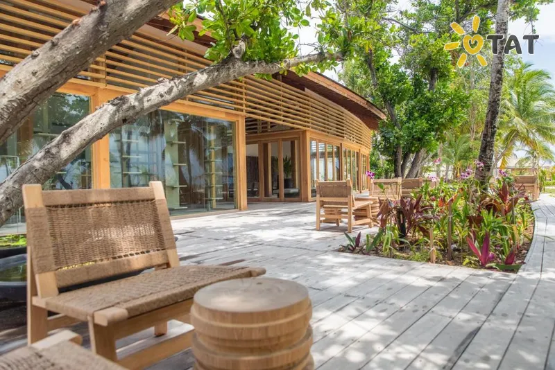 Фото отеля Kagi Maldives Spa Island 5* Šiaurės Malės atolas Maldyvai išorė ir baseinai