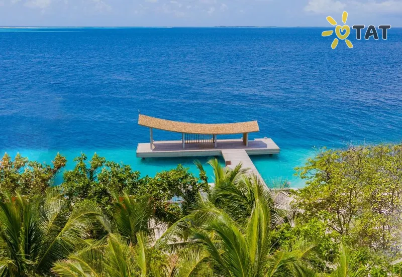 Фото отеля Kagi Maldives Spa Island 5* Šiaurės Malės atolas Maldyvai išorė ir baseinai