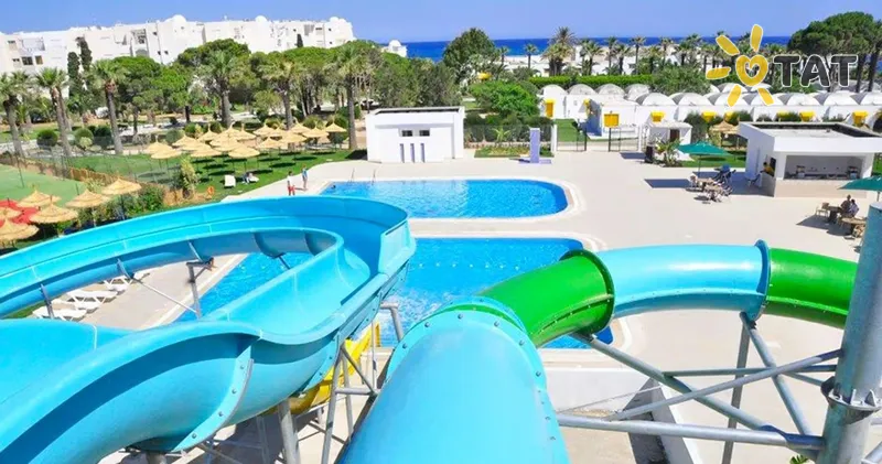 Фото отеля Hammamet Beach 3* Hamametas Tunisas vandens parkas, kalneliai