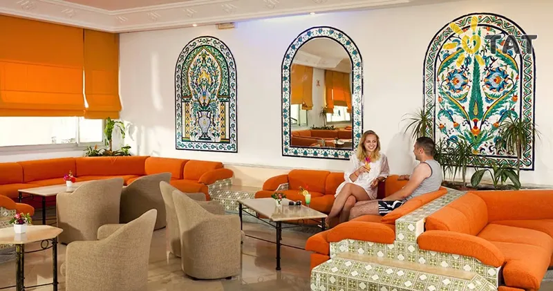 Фото отеля Hammamet Beach 3* Hamametas Tunisas fojė ir interjeras