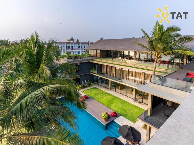 Фото отеля Dormero Hotel Sri Lanka Hikkaduwa Beach 4* Hikaduva Šrilanka ārpuse un baseini