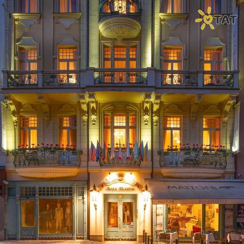 Фото отеля Aqua Marina Boutique Spa Hotel 4* Karlovi Vari Čehu ārpuse un baseini