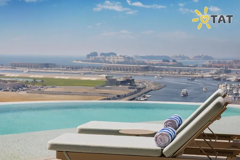 Фото отеля Ciel Dubai Marina, Vignette Collection 5* Дубай ОАЭ экстерьер и бассейны