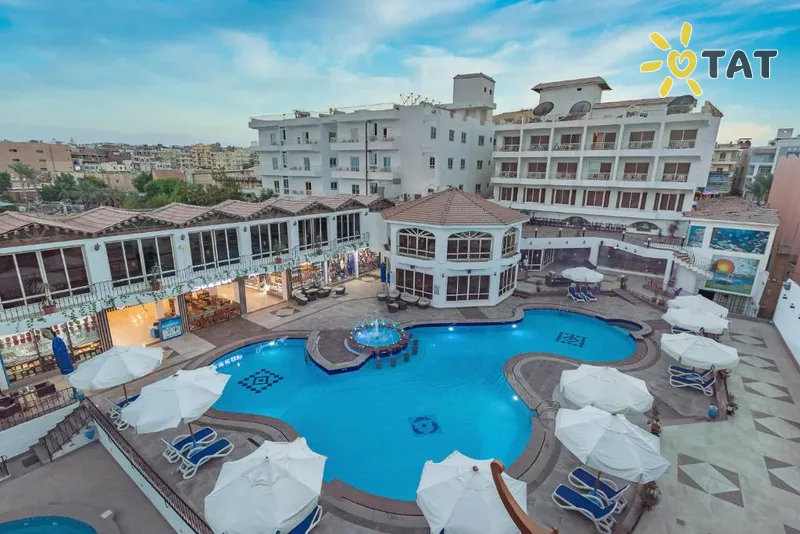 Фото отеля MinaMark Beach Resort 4* Хургада Египет экстерьер и бассейны
