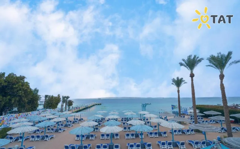 Фото отеля MinaMark Beach Resort 4* Хургада Египет пляж