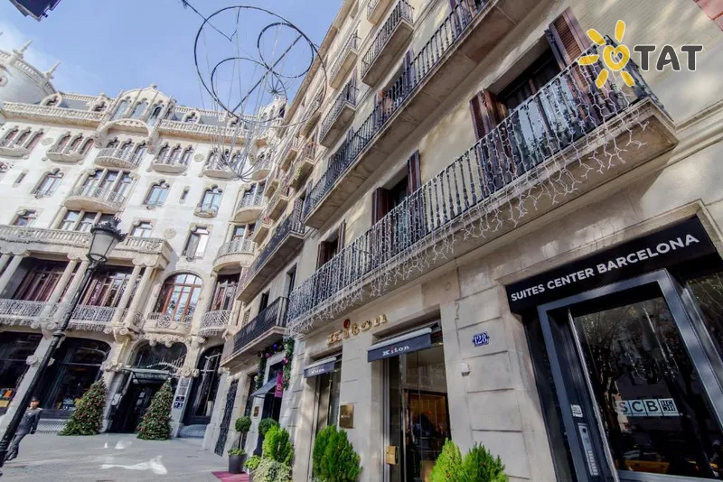 Фото отеля Suites Center Barcelona 4* Barselona Spānija ārpuse un baseini