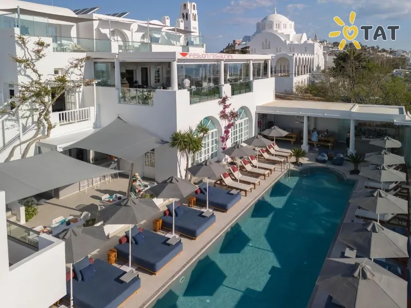 Фото отеля Aressana Hotel & Suites 5* о. Санторини Греция экстерьер и бассейны