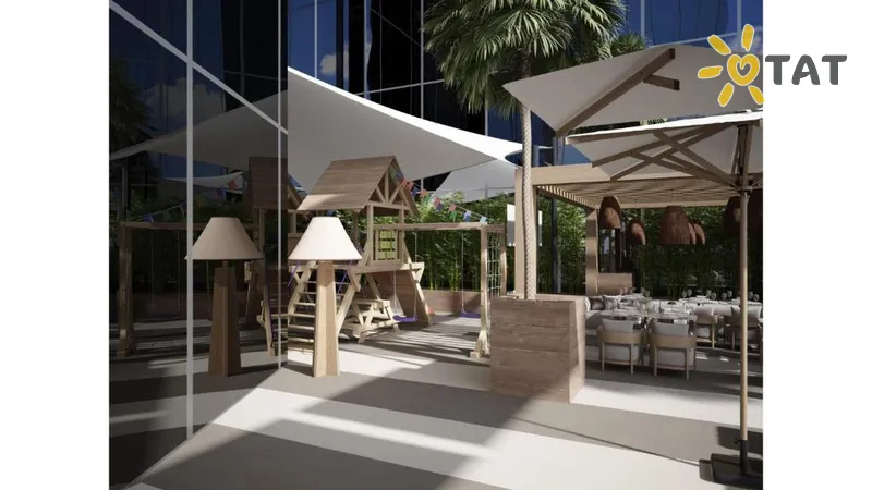 Фото отеля Local Dubai at JVT by First Collection 4* Dubajus JAE išorė ir baseinai