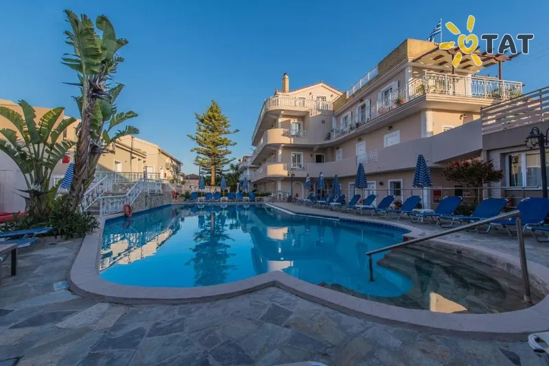 Фото отеля Planos Beach Hotel 4* о. Закинф Греция экстерьер и бассейны