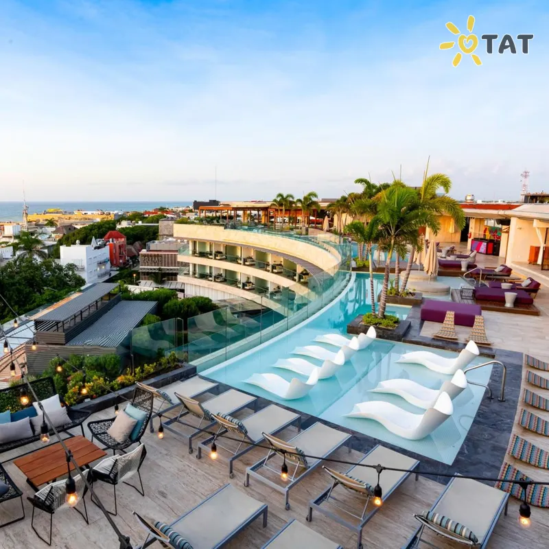 Фото отеля Hyatt Centric Playa del Carmen - Downtown House & Beach House 4* Плая дель Кармен Мексика экстерьер и бассейны