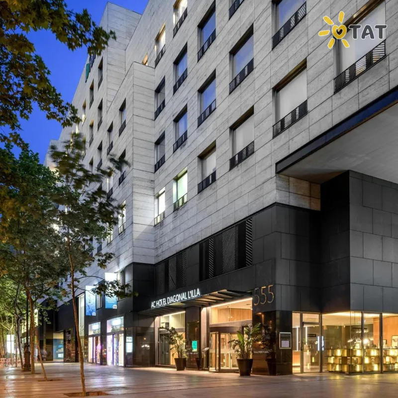 Фото отеля AC Hotel Diagonal L'Illa by Marriott 4* Барселона Испания экстерьер и бассейны
