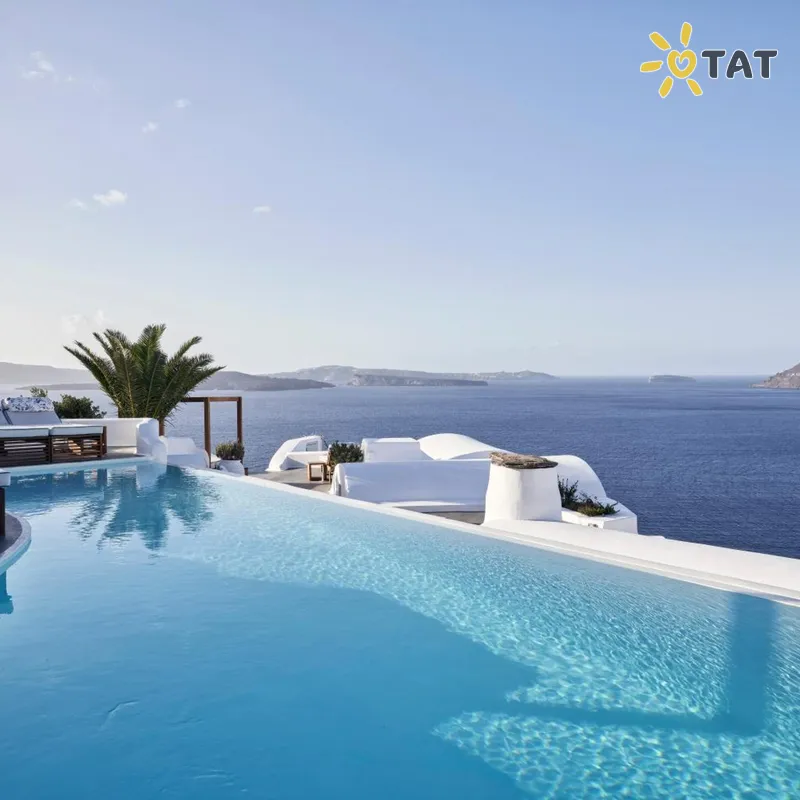 Фото отеля Katikies 5* о. Санторини Греция экстерьер и бассейны