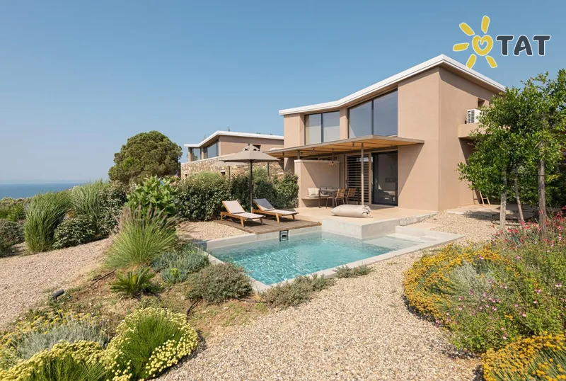 Фото отеля Etheres living in nature 4* Halkidiki — Sitonija Grieķija ārpuse un baseini