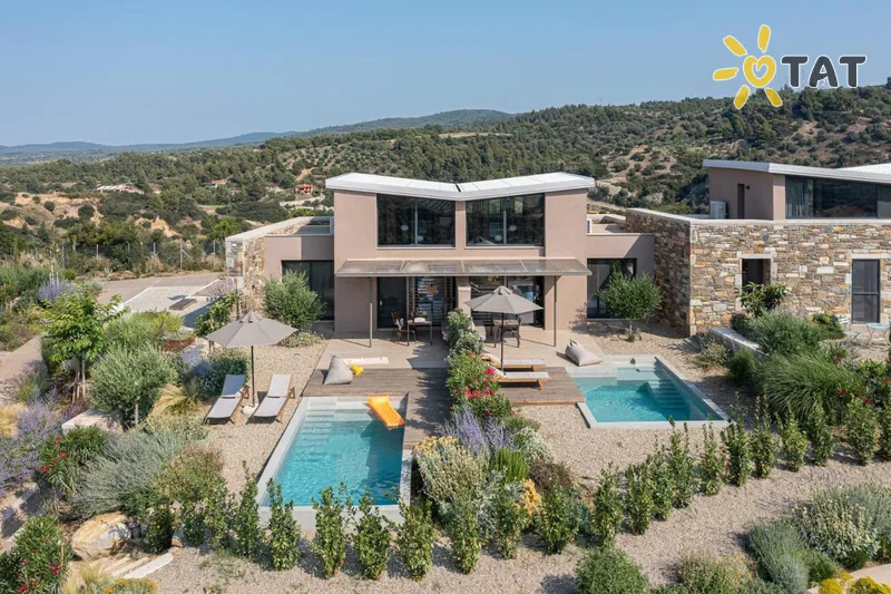 Фото отеля Etheres living in nature 4* Halkidiki — Sitonija Grieķija ārpuse un baseini