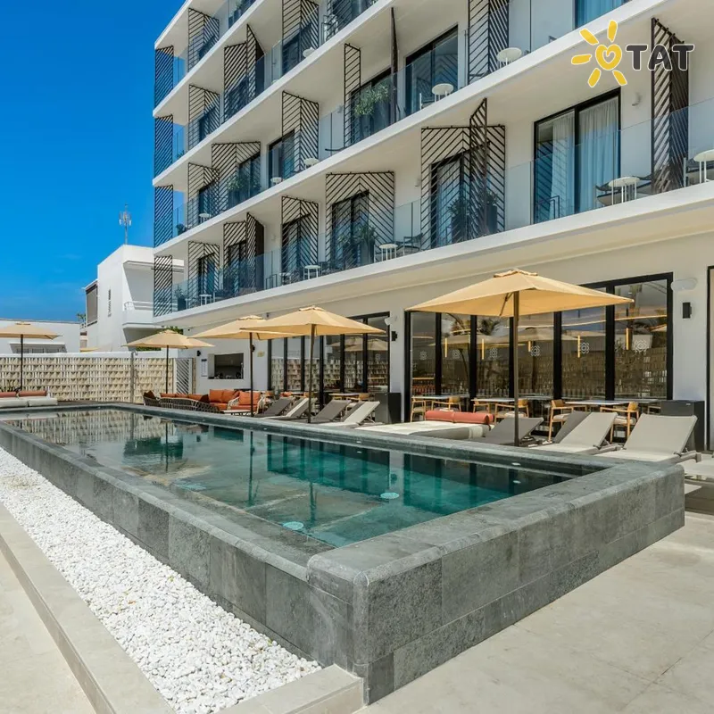 Фото отеля Vibra Yamm Urban Hotel 4* о. Ибица Испания экстерьер и бассейны