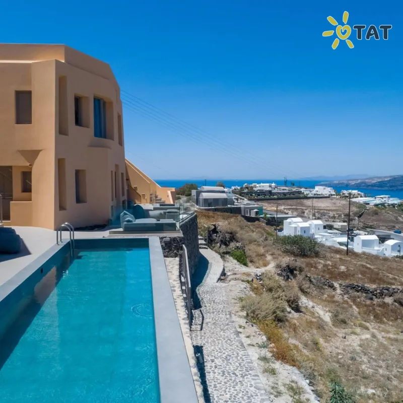 Фото отеля Kalestesia Suites 4* о. Санторини Греция экстерьер и бассейны