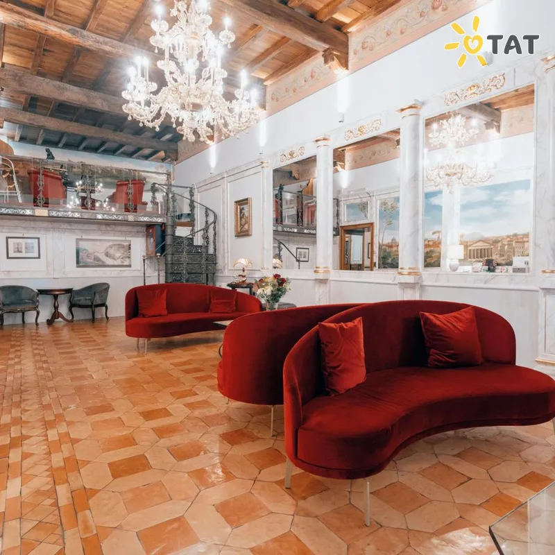 Фото отеля Pantheon Hotel 4* Roma Italija fojė ir interjeras