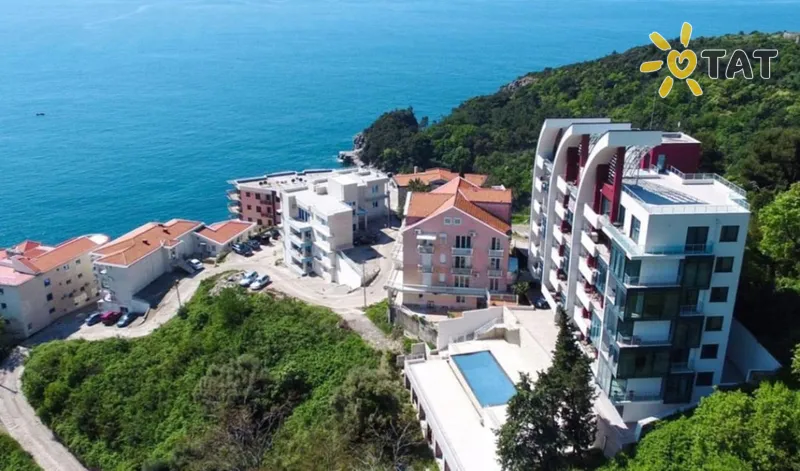 Фото отеля Aqua Resort Apartments 4* Будва Черногория экстерьер и бассейны