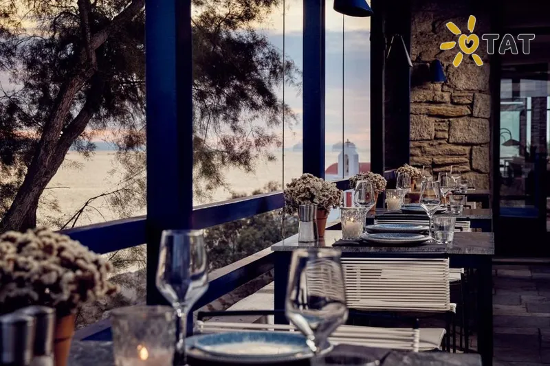 Фото отеля Mykonos Theoxenia 5* par. Mykonos Grieķija bāri un restorāni