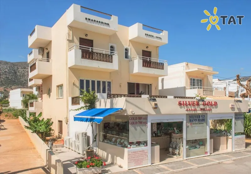 Фото отеля Smaragdine Beach Hotel 2* о. Крит – Ираклион Греция экстерьер и бассейны