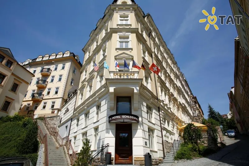 Фото отеля Schlosspark Spa & Beauty Hotel 4* Карловы Вары Чехия экстерьер и бассейны