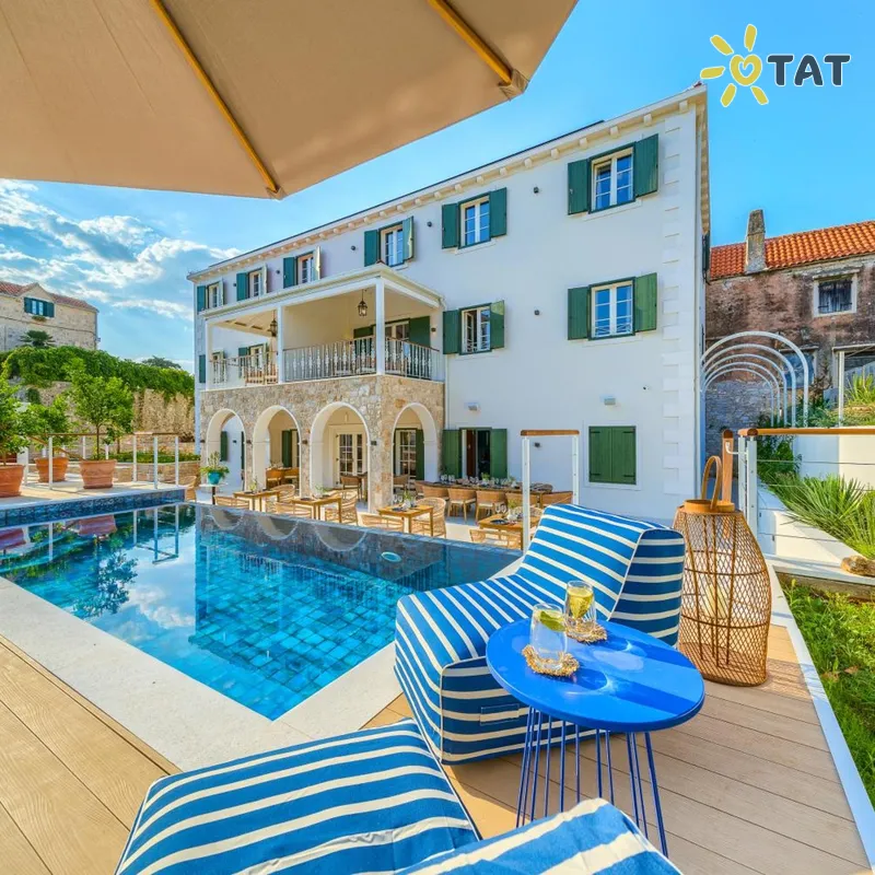 Фото отеля Brattia Hotel 4* о. Брач Хорватия экстерьер и бассейны