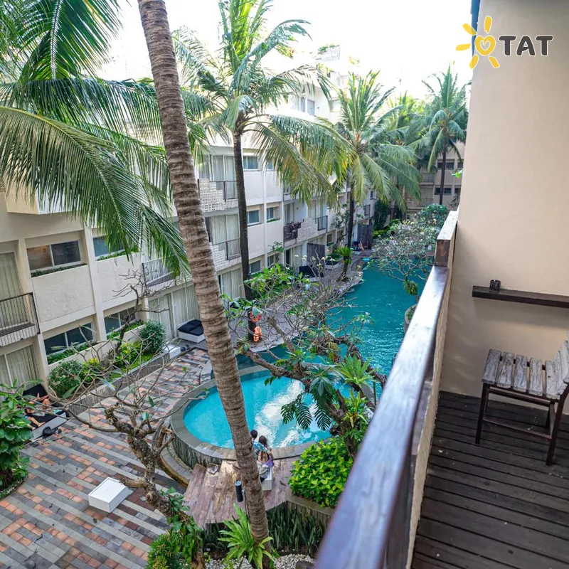 Фото отеля Akmani Legian Hotel 4* Кута (о. Бали) Индонезия экстерьер и бассейны