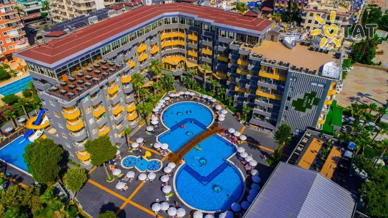 Фото отеля Senza Hotels Grand Santana Hotel 4* Алания Турция экстерьер и бассейны