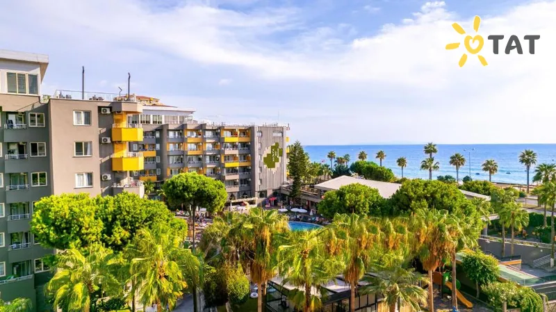 Фото отеля Senza Hotels Grand Santana Hotel 4* Алания Турция экстерьер и бассейны