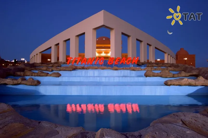 Фото отеля Titanic Beach Spa & Aqua Park 5* Хургада Египет экстерьер и бассейны