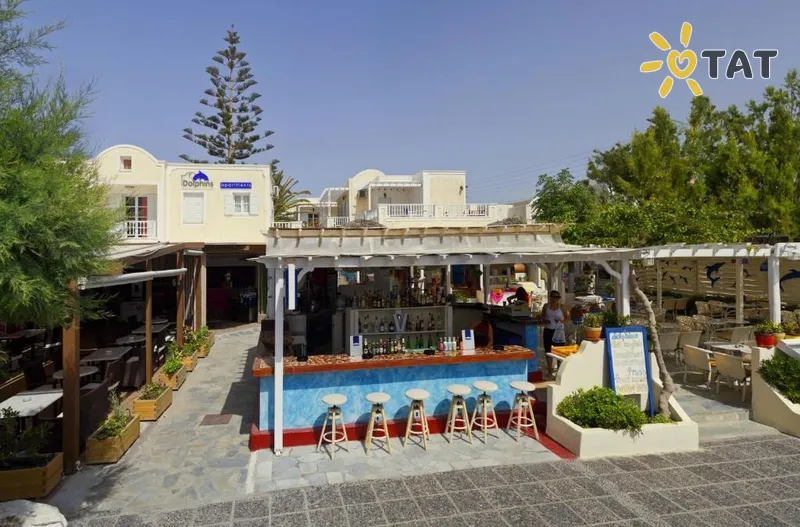 Фото отеля Dolphins Apartments 3* Santorini Graikija barai ir restoranai