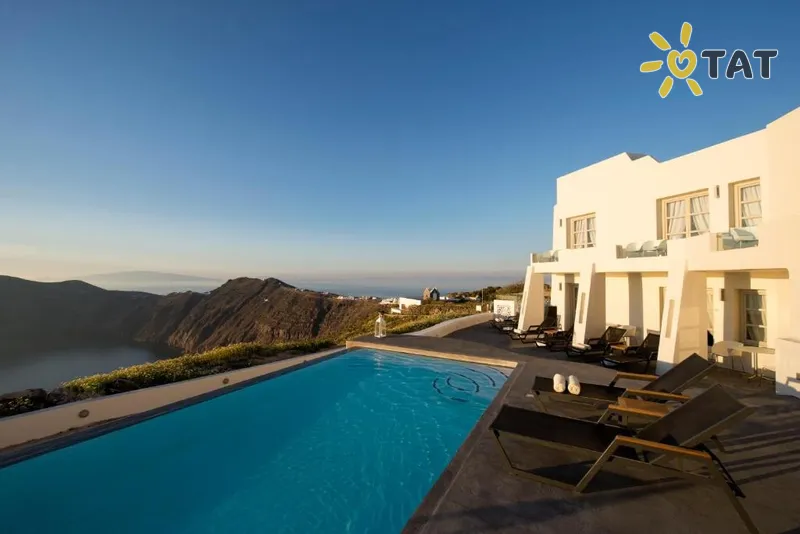 Фото отеля Avaton Resort & Spa 4* Santorini Graikija išorė ir baseinai