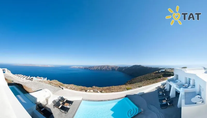 Фото отеля Avaton Resort & Spa 4* Santorini Graikija išorė ir baseinai