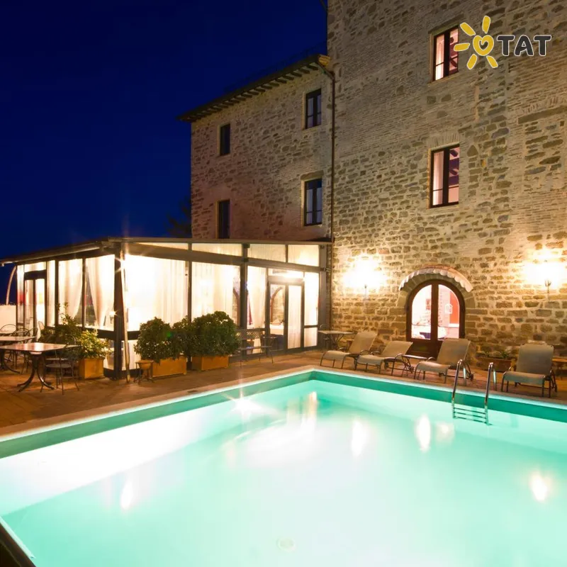 Фото отеля Relais La Corte di Bettona 4* Перуджа Италия экстерьер и бассейны