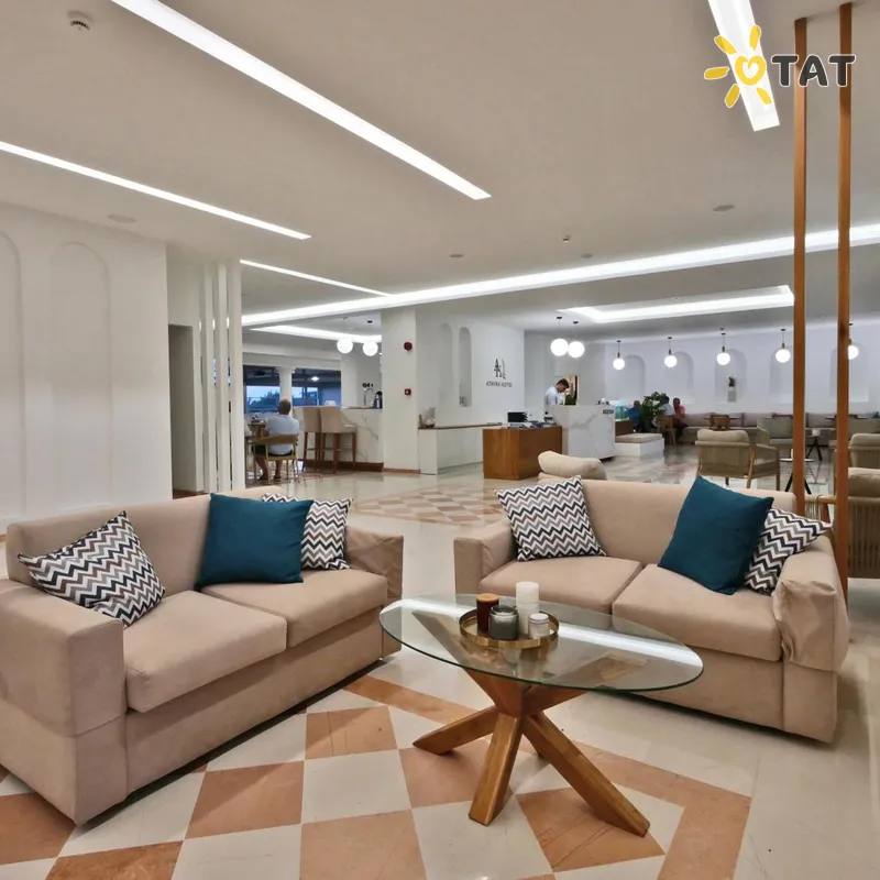 Фото отеля Athina Hotel 4* о. Корфу Греция лобби и интерьер