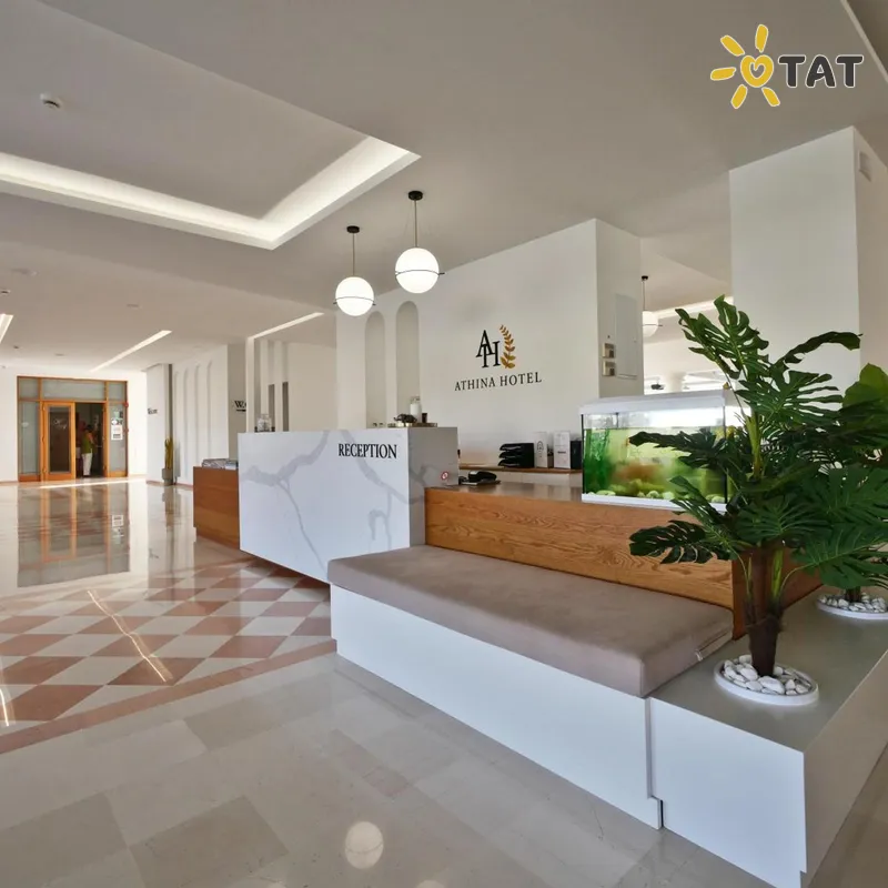 Фото отеля Athina Hotel 4* о. Корфу Греция лобби и интерьер