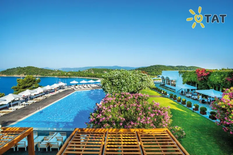 Фото отеля Skiathos Palace Hotel 4* о. Скиатос Греция экстерьер и бассейны