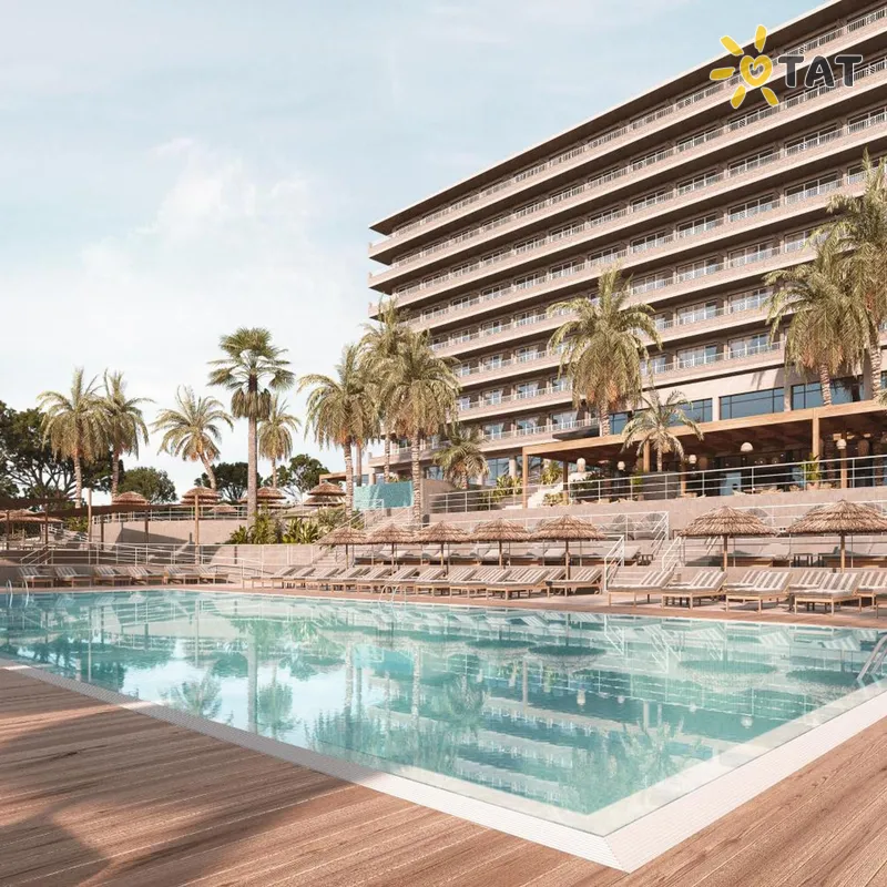 Фото отеля Caramelo Calvia Beach 4* о. Майорка Испания экстерьер и бассейны