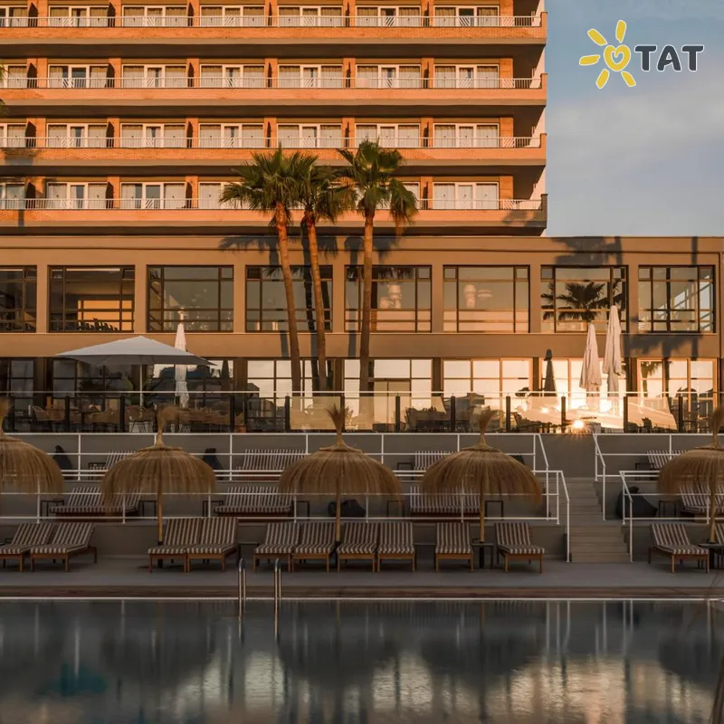 Фото отеля Caramelo Calvia Beach 4* о. Майорка Испания экстерьер и бассейны