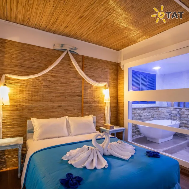 Фото отеля Santorini Beach Resort 3* apie. Lombokas Indonezija numeriai