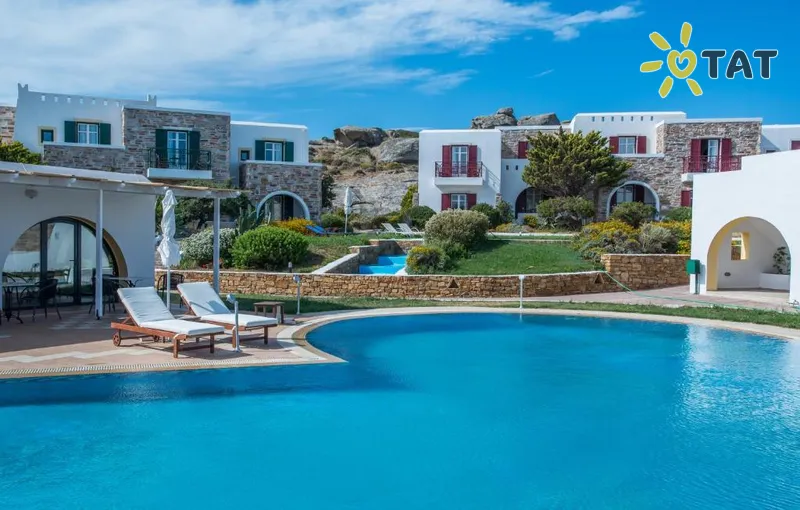Фото отеля Naxos Palace Hotel 4* о. Наксос Греция экстерьер и бассейны