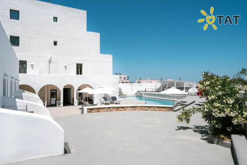 Фото отеля Omiros Hotel 4* о. Санторини Греция экстерьер и бассейны