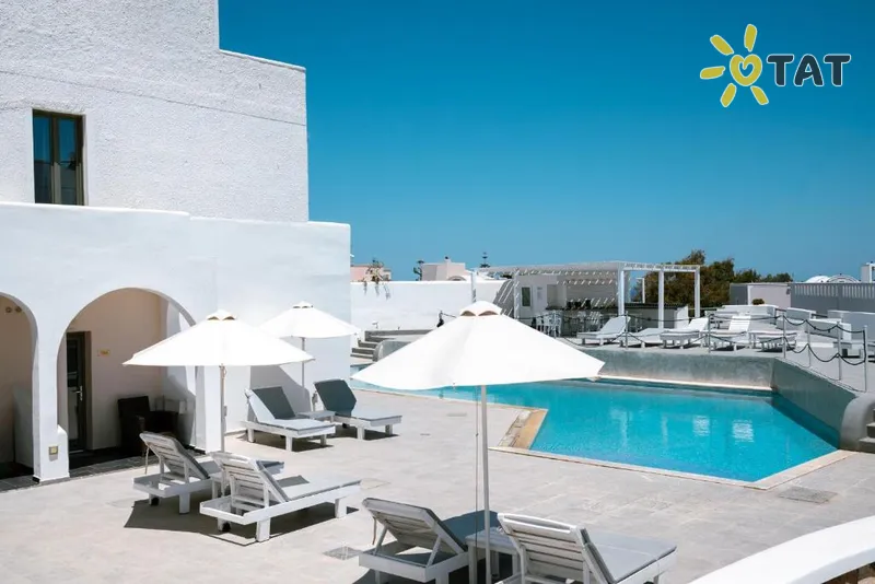 Фото отеля Omiros Hotel 4* о. Санторини Греция экстерьер и бассейны