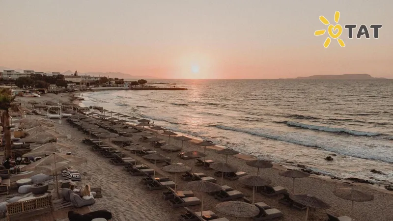 Фото отеля Galazio Beach Resort 4* о. Крит – Ираклион Греция пляж